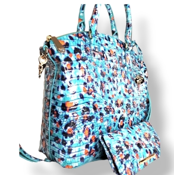 💋 BRAHMIN 2 SET MATCHING DESIGNER MELBOURNE DUXBURY PURSE BAG + WALLET NWT - Picture 12 of 12